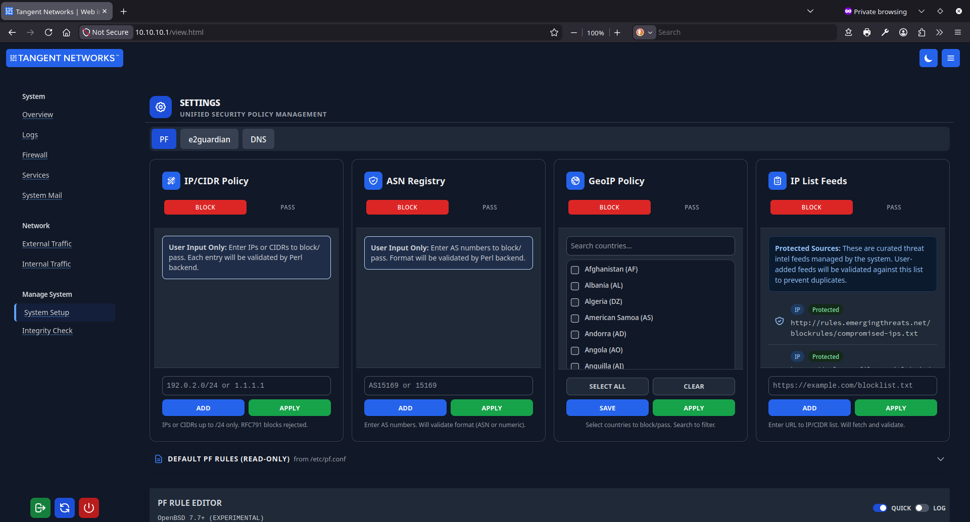 Firewall Configurator